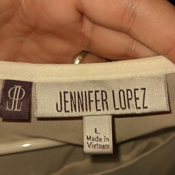 Jennifer Lopez white Layered Look Small Rhinestones - Picture 6 of 8